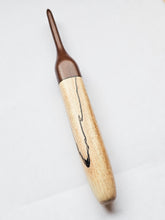 06.00mm Dark Roasted Maple + Spalted Maple Crochet Hook (Item #128)