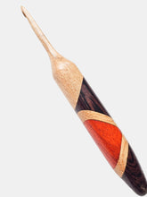 06.00mm Birdseye Maple + Wenge + White Oak + Padauk Art Deco Crochet Hook (Item #207)