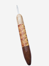 04.50mm Birdseye Maple + Canary / Yellowheart / Tarara Retro + Lacewood CLOVER Metal Crochet Hook - SECONDS SALE (Item #172)