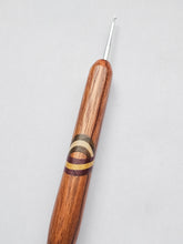02.00mm Red Zebrawood + Yellowheart / Purpleheart / Maple / Shadua XO Metal Crochet Hook (Item #154) (Copy)