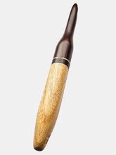 10.00mm Dark Roasted Maple + Spalted Maple + Wenge + Canary Crochet Hook (Item #172)