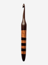 07.00mm Dark Roasted Maple + Tigerwood / DRM Checker Crochet Hook (Item #175)