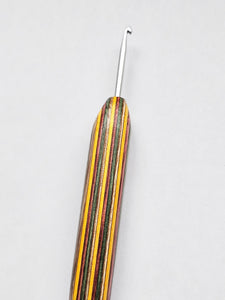 03.50mm Green / Pink / Yellow / Brown Spectraply Metal Crochet Hook (Item #192)