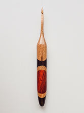 05.00mm Birdseye Maple + Wenge + White Oak + Padauk Art Deco Crochet Hook (Item #204)