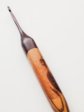 04.00mm Dark Roasted Maple + Maple + Tigerwood + Zebrawood Art Deco Crochet Hook (Item #203)