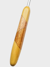 06.00mm Yellowheart + Canary + Osage Orange Art Deco Metal Crochet Hook (Item #103)
