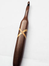 08.00mm Dark Roasted Maple + Canary XO Crochet Hook (Item #177)
