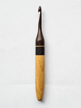 06.00mm Dark Roasted Maple + Spalted Maple + Wenge + Canary Crochet Hook (Item #167)