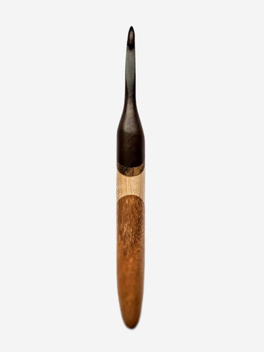 06.50mm Dark Roasted Maple + Zebrawood + Birdseye Maple + Tigerwood Crochet Hook (Item #139)