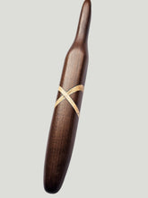 10.50mm Dark Roasted Maple + Spalted Maple XO Crochet Hook (Item #180)