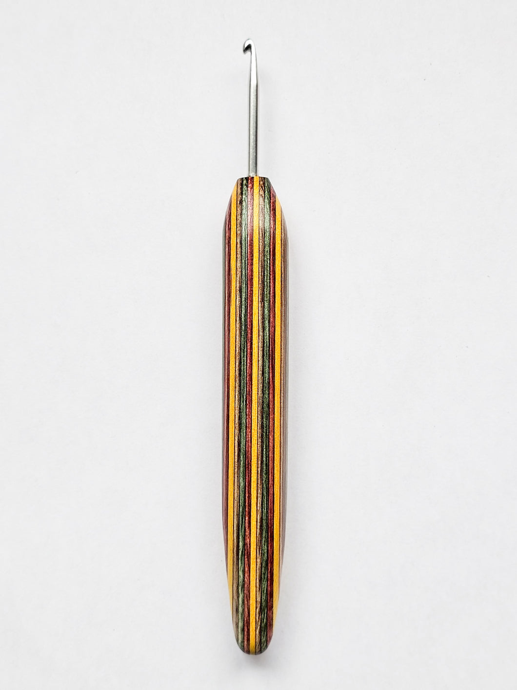 03.50mm Green / Pink / Yellow / Brown Spectraply Metal Crochet Hook (Item #192)