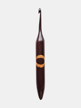 05.00mm Dark Roasted Maple + Canary XO Crochet Hook (Item #227)