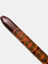 05.00mm Dark Roasted Maple + Limba / Tarara Zigzag Metal Crochet Hook (Item #145) - SKINNIER HANDLE