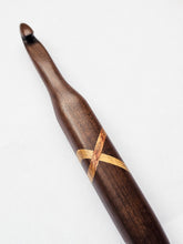 11.00mm Dark Roasted Maple + Canary XO Crochet Hook (Item #179)