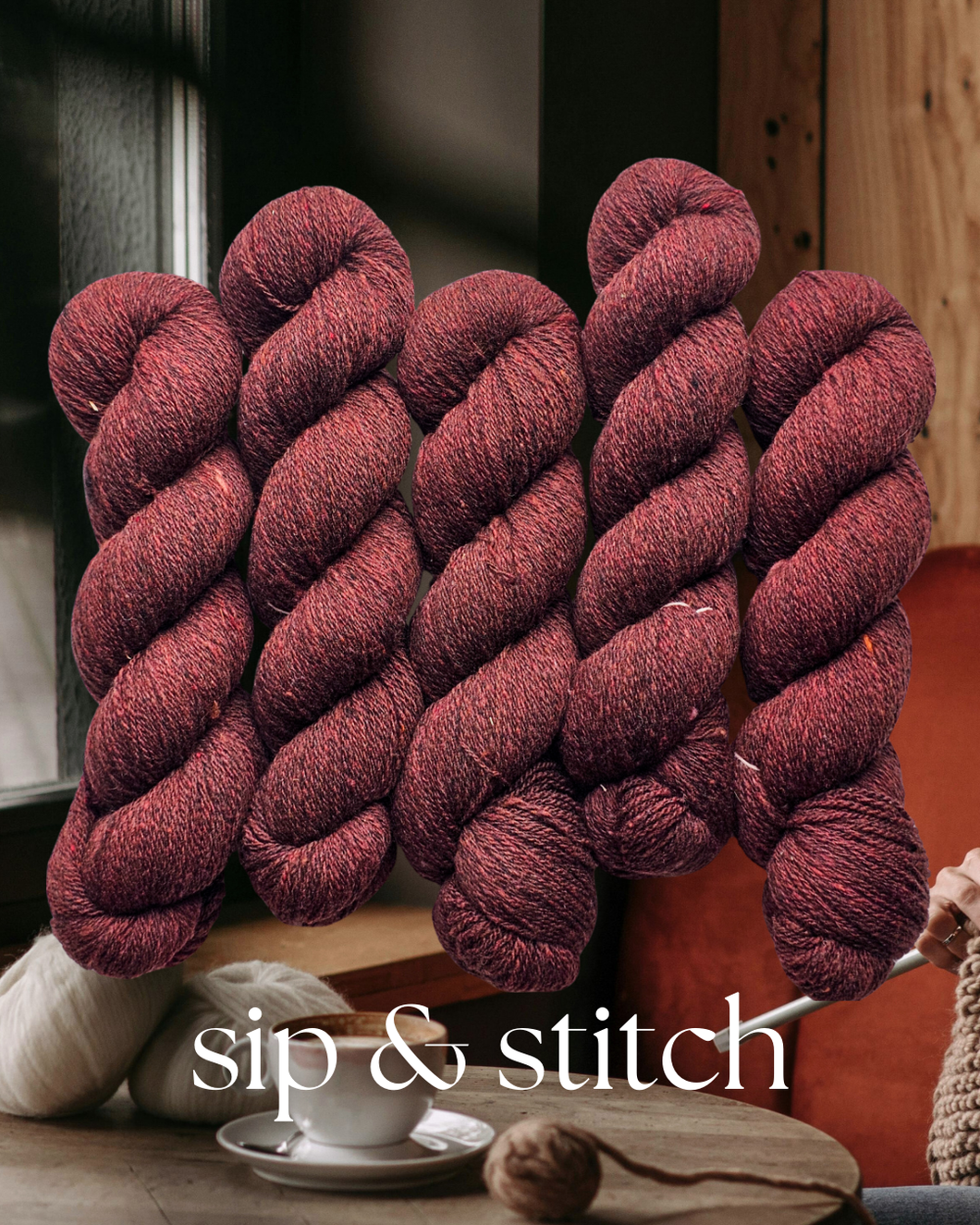 Sip & Stitch (javaphile) - 100% Canadian Rambouillet