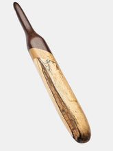 09.00mm Dark Roasted Maple + Canary + Spalted Maple Crochet Hook (Item #198)