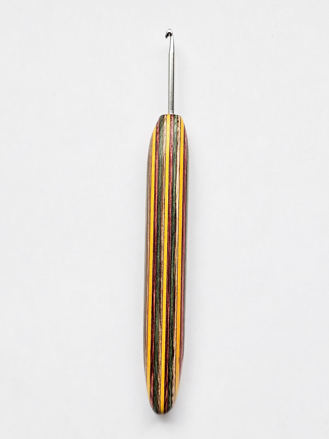 03.50mm Green / Brown / Yellow / Pink Spectraply Metal Crochet Hook (Item #194)