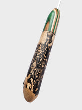 03.00mm Green Spectraply + Driftwood Metal Crochet Hook (Item #49)