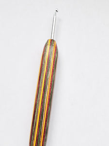 03.50mm Green / Yellow / Pink / Brown Spectraply Metal Crochet Hook (Item #180)