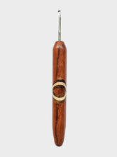 03.00mm Red Zebrawood + Shedua / Maple XO Metal Crochet Hook (Item #91)