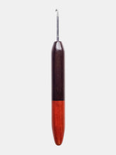 03.00mm Dark Roasted Maple + Padauk Metal Crochet Hook (Item #130)