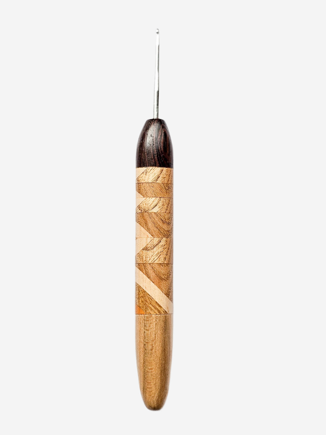 02.00mm Wenge + Oak / Maple Retro Metal Crochet Hook (Item #154)