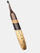 06.00mm Dark Roasted Maple + Canary + Wenge + Spalted Maple Crochet Hook (Item #197)