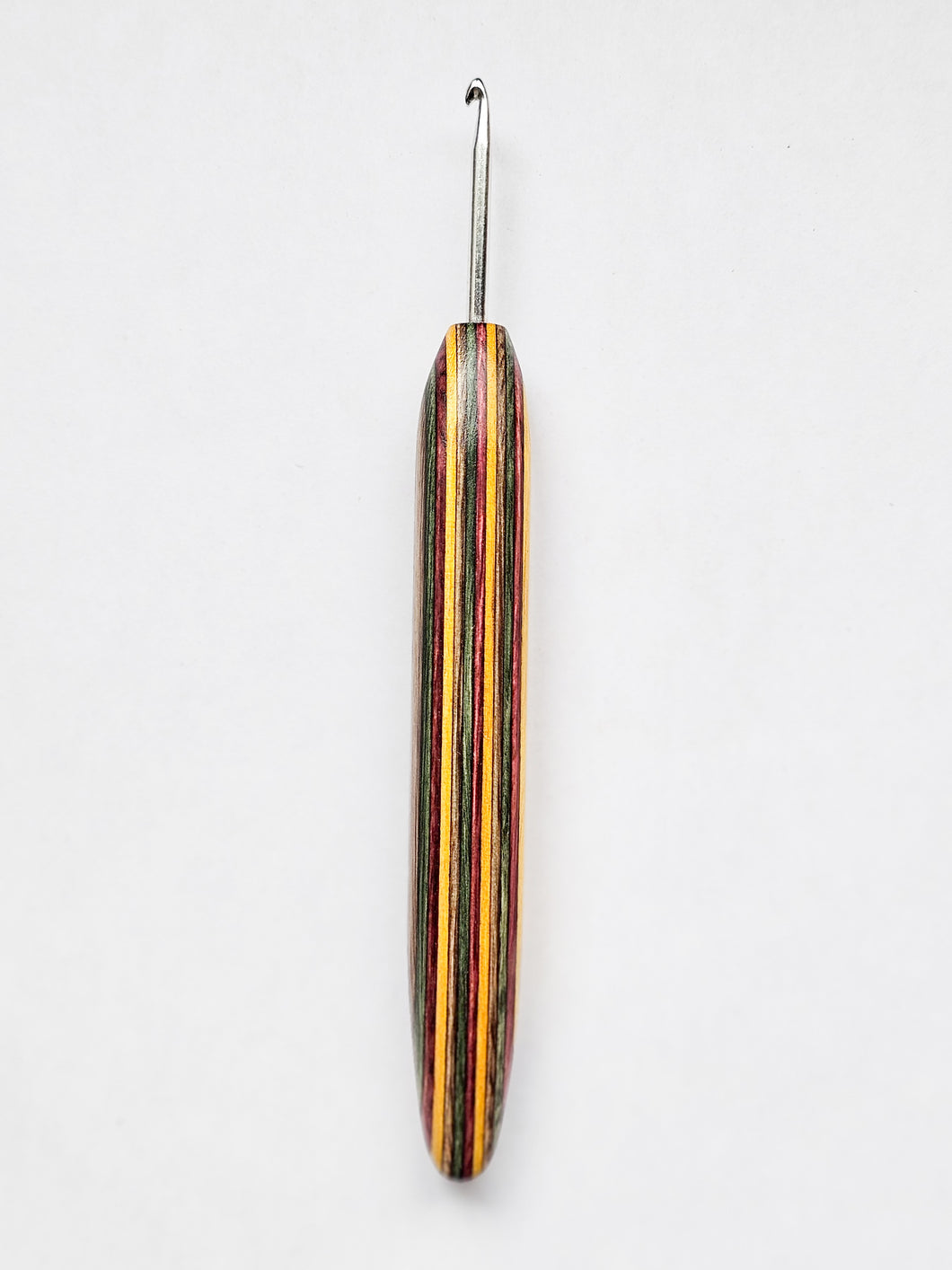 03.50mm Green / Yellow / Pink / Brown Spectraply Metal Crochet Hook (Item #180)