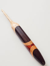 05.00mm Birdseye Maple + Wenge + White Oak + Padauk Art Deco Crochet Hook (Item #204)