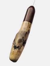 02.25mm Dark Roasted Maple + Driftwood CLOVER Metal Crochet Hook (Item #151)