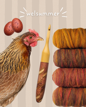 10.50mm Welsummer Diagonal Checker Crochet Hook (Item #20)