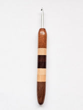 04.50mm Dark Roasted Maple + Maple Walnut CLOVER Metal Crochet Hook (Item #135)