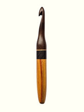 11.00mm Dark Roasted Maple + Spalted Maple + Wenge + Canary Crochet Hook (Item #173)
