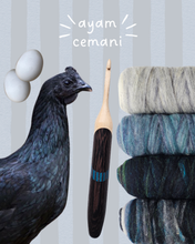 11.00mm Ayam Cemani Crochet Hook (Item #212)