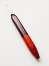 03.00mm Dark Roasted Maple + Padauk Metal Crochet Hook (Item #130)