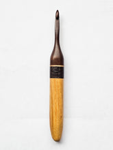 06.00mm Dark Roasted Maple + Spalted Maple + Wenge + Canary Crochet Hook (Item #167)