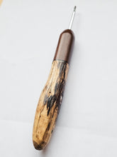 03.50mm Dark Roasted Maple + Driftwood Metal Crochet Hook (Item #146)