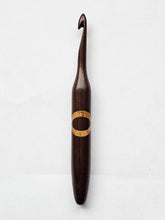 08.00mm Dark Roasted Maple + Canary XO Crochet Hook (Item #177)