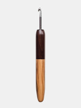 05.00mm Dark Roasted Maple + Olive Metal Crochet Hook (Item #160)