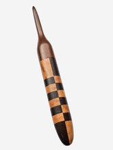07.00mm Dark Roasted Maple + Tigerwood / DRM Checker Crochet Hook (Item #175)
