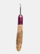 04.00mm Purpleheart + Driftwood Metal Crochet Hook (Item #193)