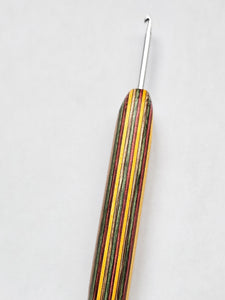 03.50mm Brown / Green / Pink / Yellow Spectraply Metal Crochet Hook (Item #186)