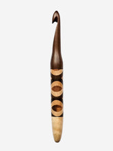 11.00mm Dark Roasted Maple + Tigerwood / Birdseye Maple / DRM Retro Crochet Hook (Item #145)