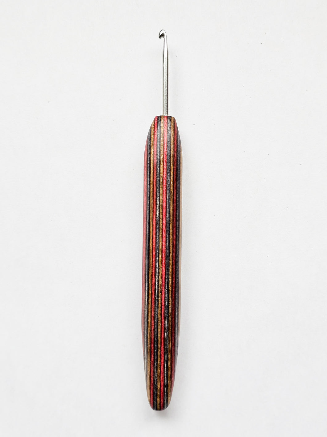 03.50mm Brown / Pink / Blue Spectraply Metal Crochet Hook (Item #193)