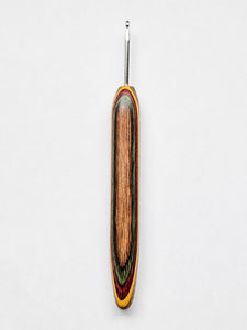 03.50mm Brown / Pink / Green / Yellow Spectraply Metal Crochet Hook (Item #190)