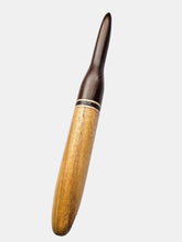 10.00mm Dark Roasted Maple + Spalted Maple + Wenge + Canary Crochet Hook (Item #170)