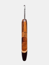 04.00mm Zebrawood + Maple + Tigerwood + Dark Roasted Maple Art Deco Metal Crochet Hook (Item #105)
