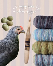 08.00mm Sapphire Olive Egger Crochet Hook (Item #229)