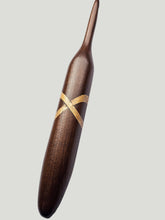 06.00mm Dark Roasted Maple + Canary XO Crochet Hook (Item #181)