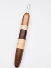 04.50mm Dark Roasted Maple + Maple Walnut CLOVER Metal Crochet Hook (Item #135)